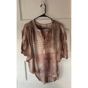 JLo Pink Snakeskin top
